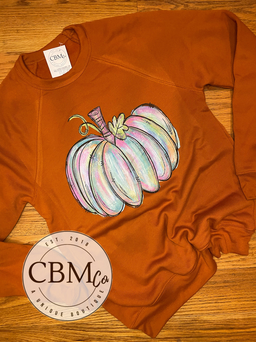 Watercolor Pumpkin Sweatshirt