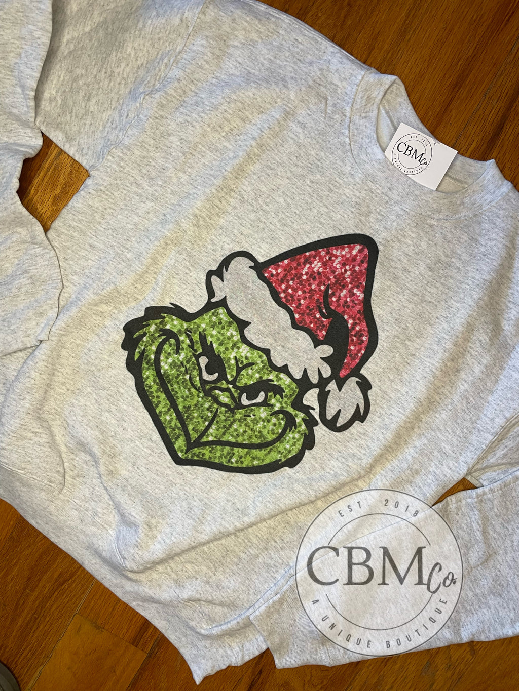 Grinch Sparkle Sweatshirt