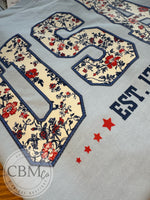 USA Faux Embroidery Florals