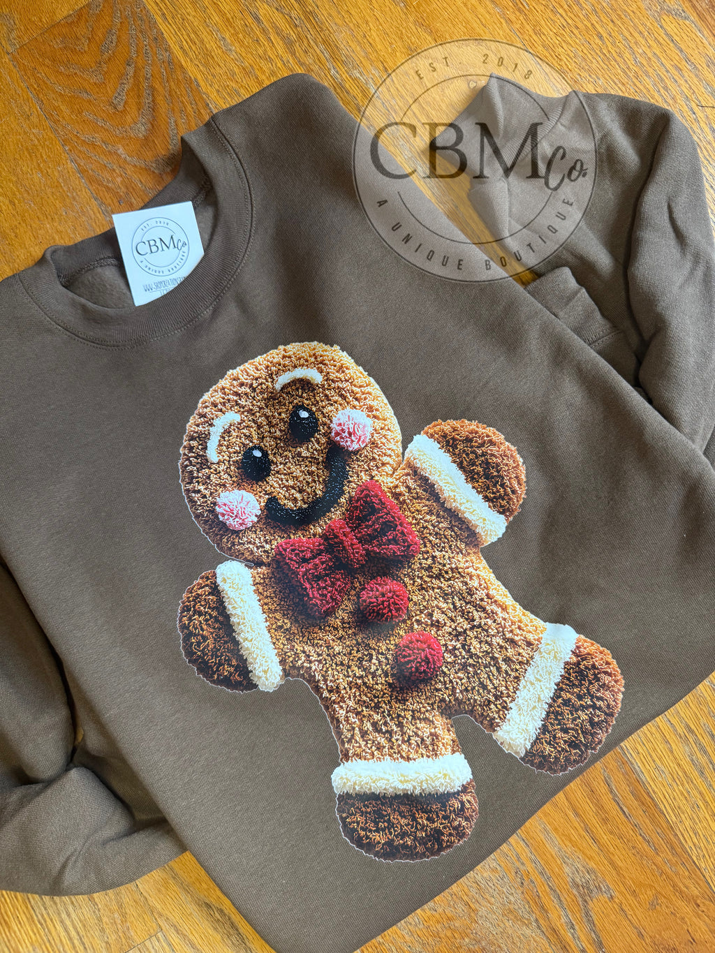 Gingerbread Faux Fur Sweatshirt