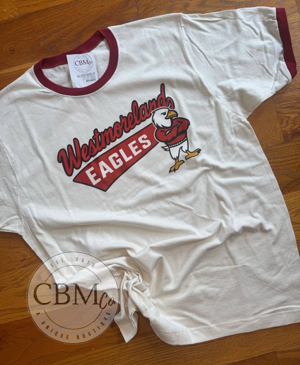 Westmoreland Eagles Ringer Tee