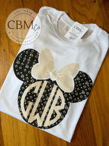 Mickey Ear Monogram