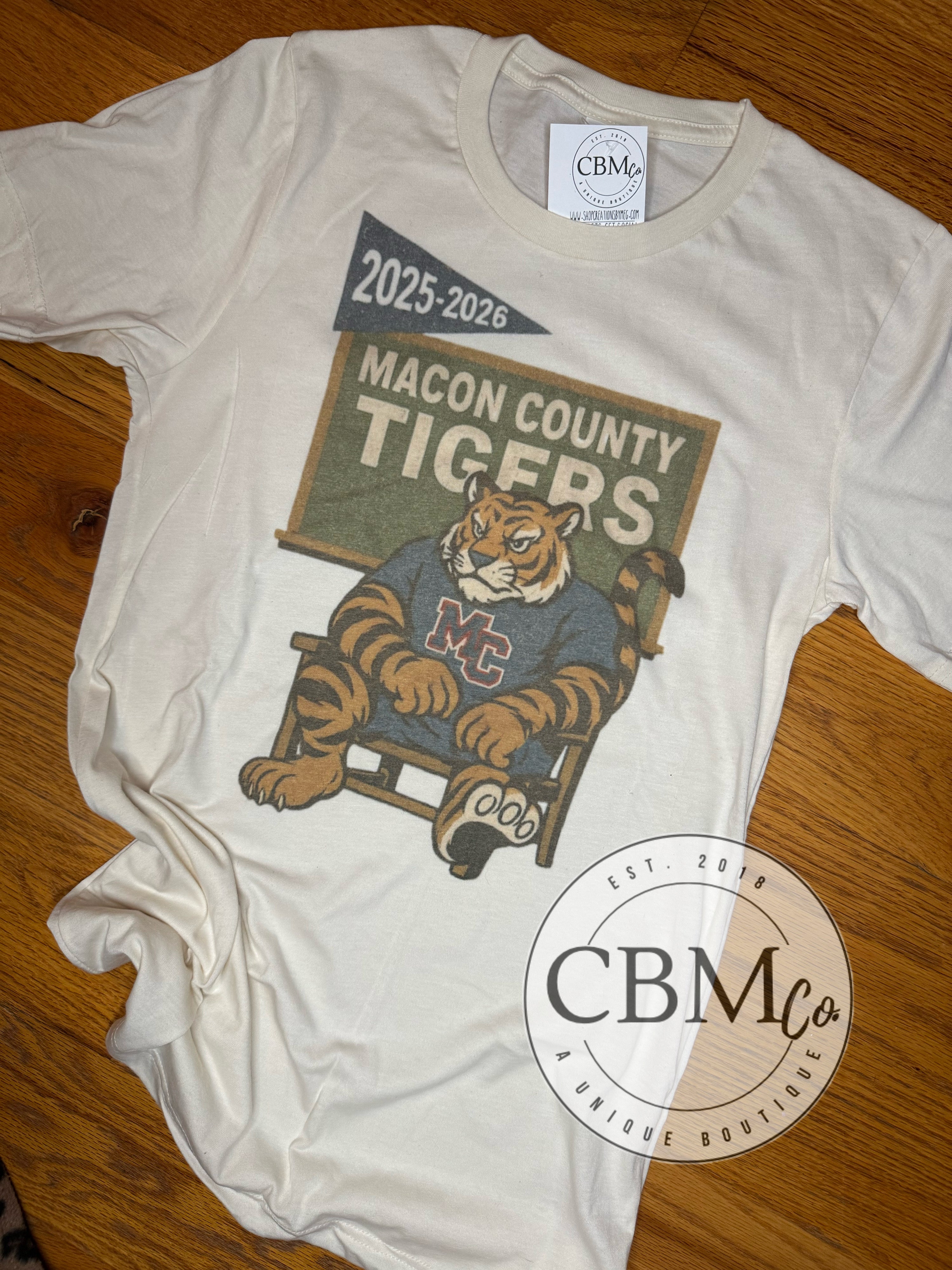 Tiger Retro Chalkboard