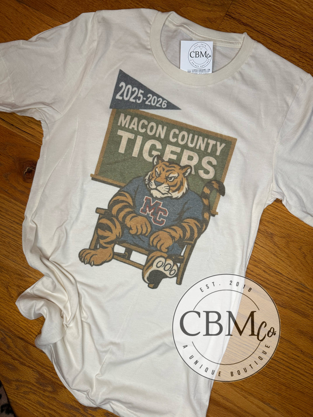 Tiger Retro Chalkboard