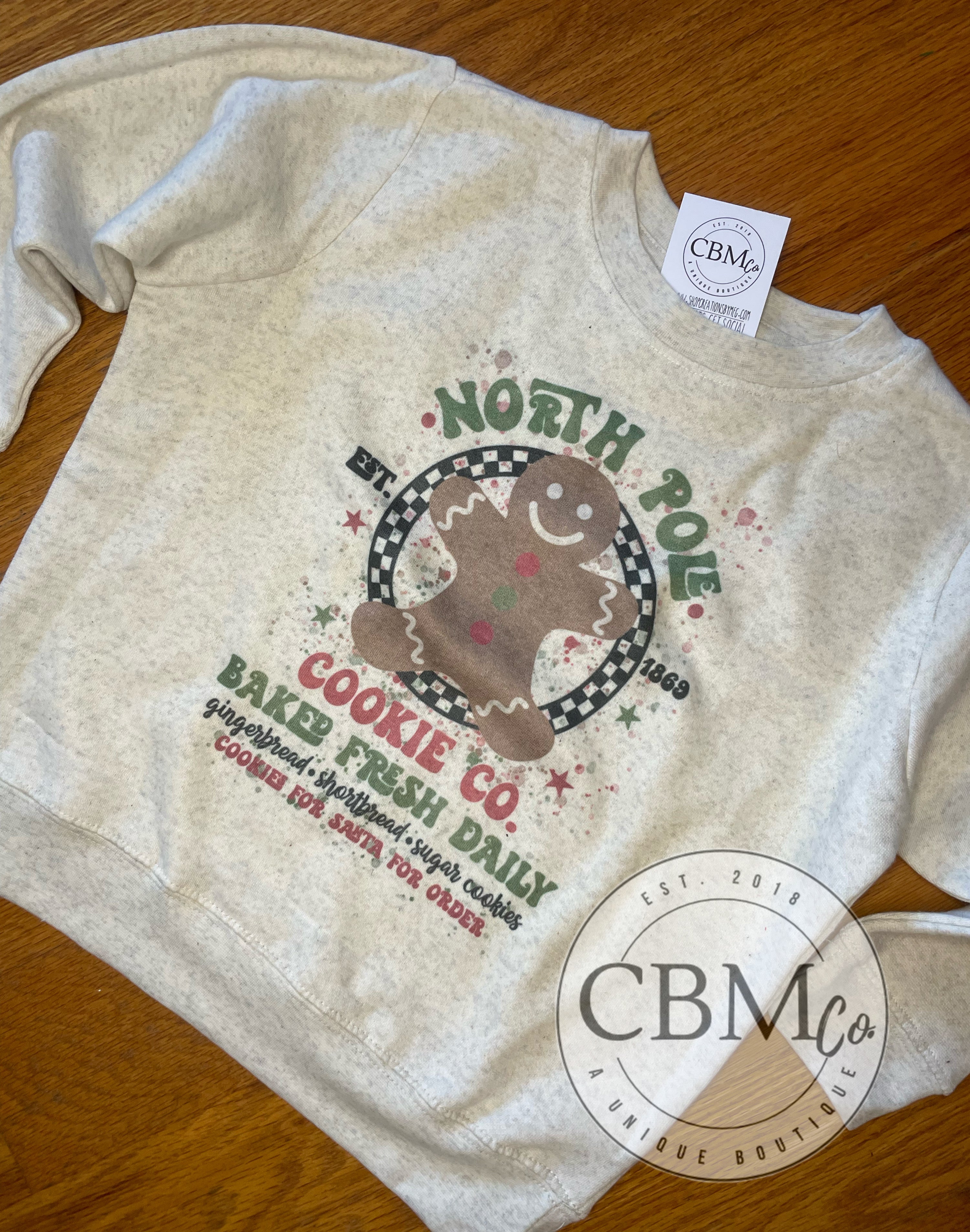 North Pole Cookie Co Youth Sweatshirt