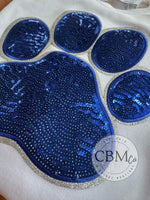 Paw Sequin Patch Bella Canvas Sweatshirt