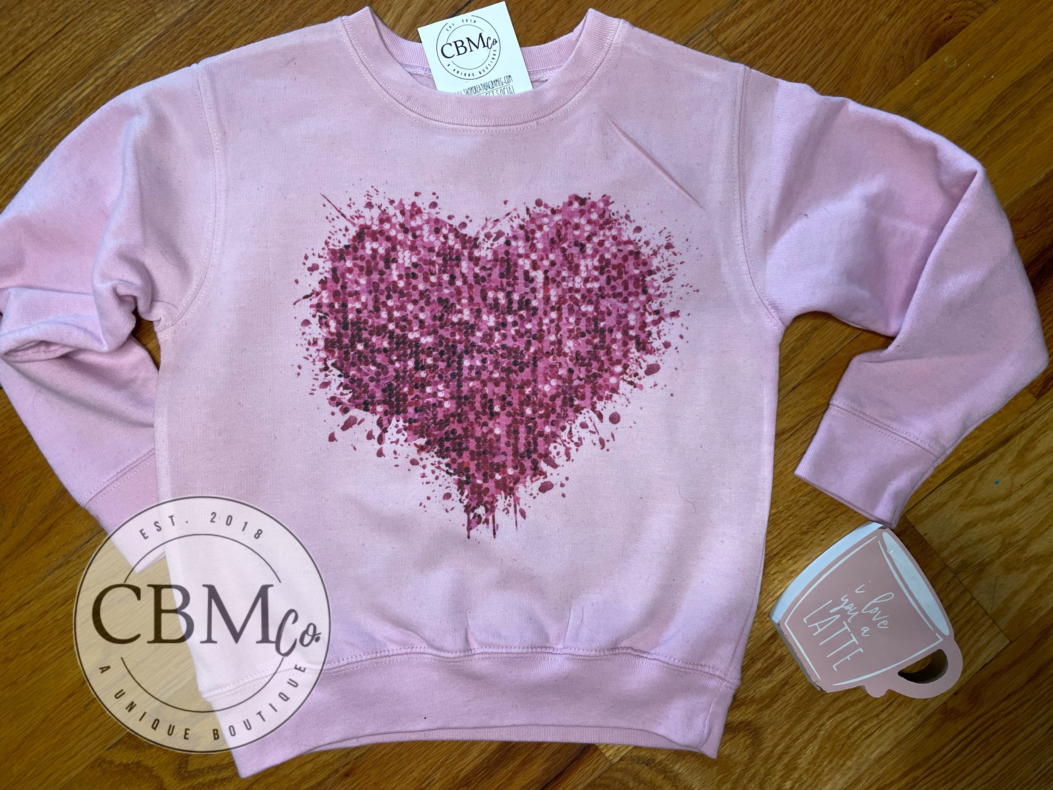 Sparkle Heart Sweatshirt