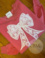 Comfort Colors Lace Bow