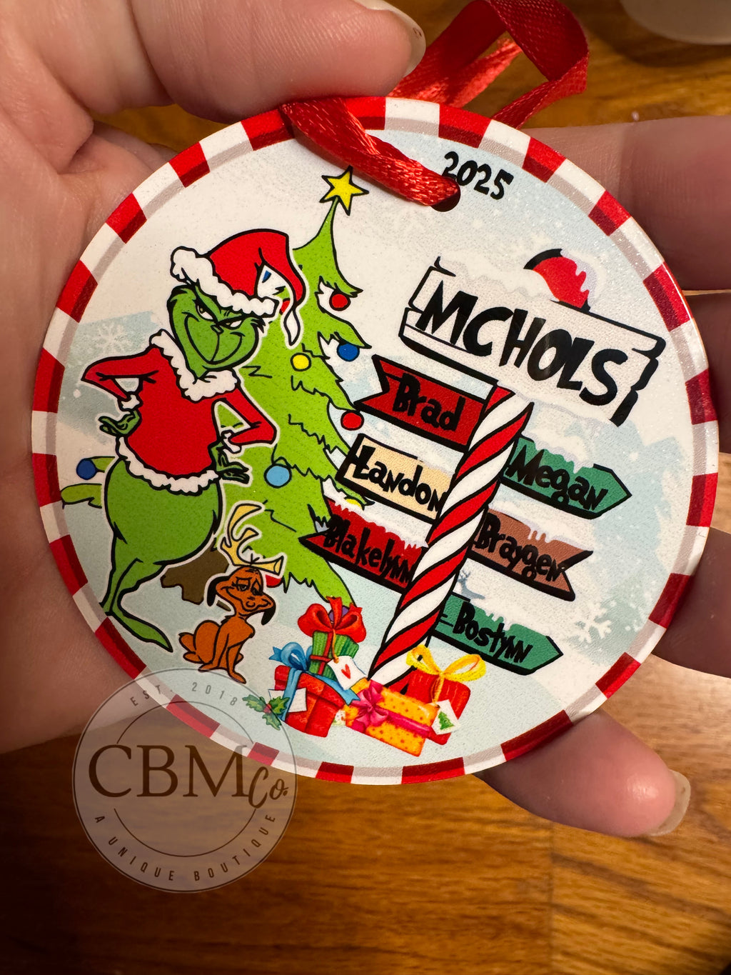 Grinch Family Ornament