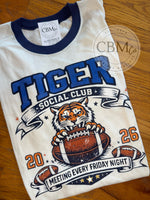 Tiger Social Club Ringer Tee