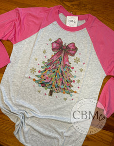 Colorful Christmas Tree Raglan