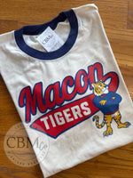 Macon Tigers Ringer Tee