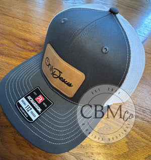 Only Jesus Leather Patch Richardson Hat