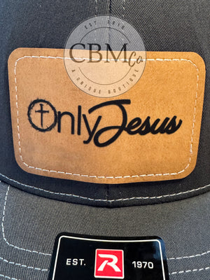 Only Jesus Leather Patch Richardson Hat