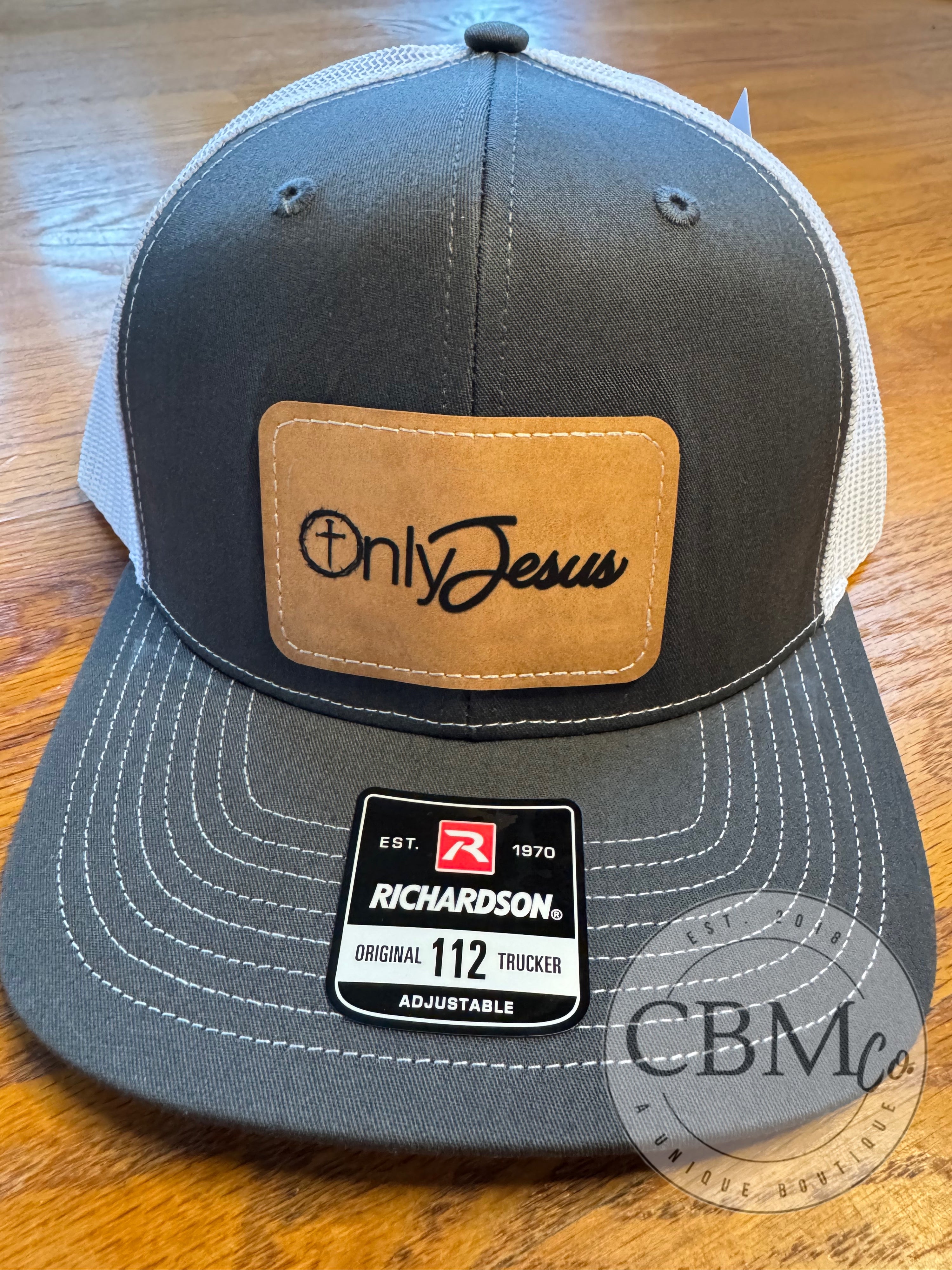 Only Jesus Leather Patch Richardson Hat