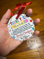 Teacher Ornaments