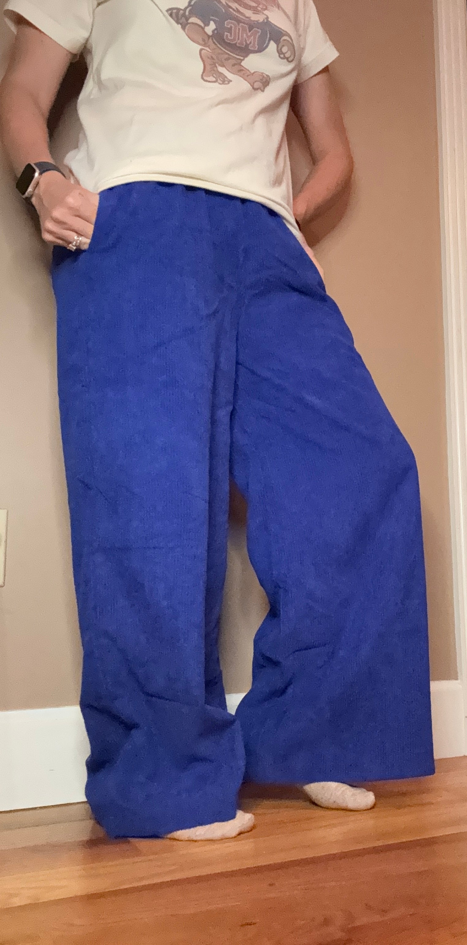 Zenana Corduroy Wide Leg Pant With Pockets