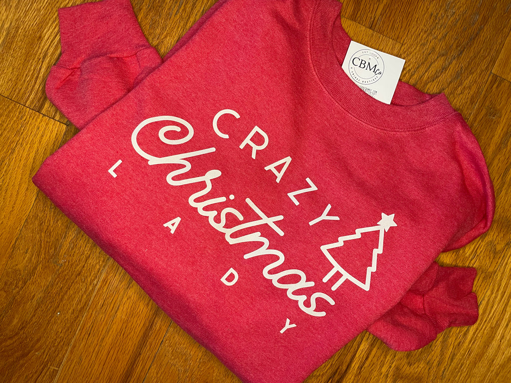 Crazy Christmas Lady Sweatshirt