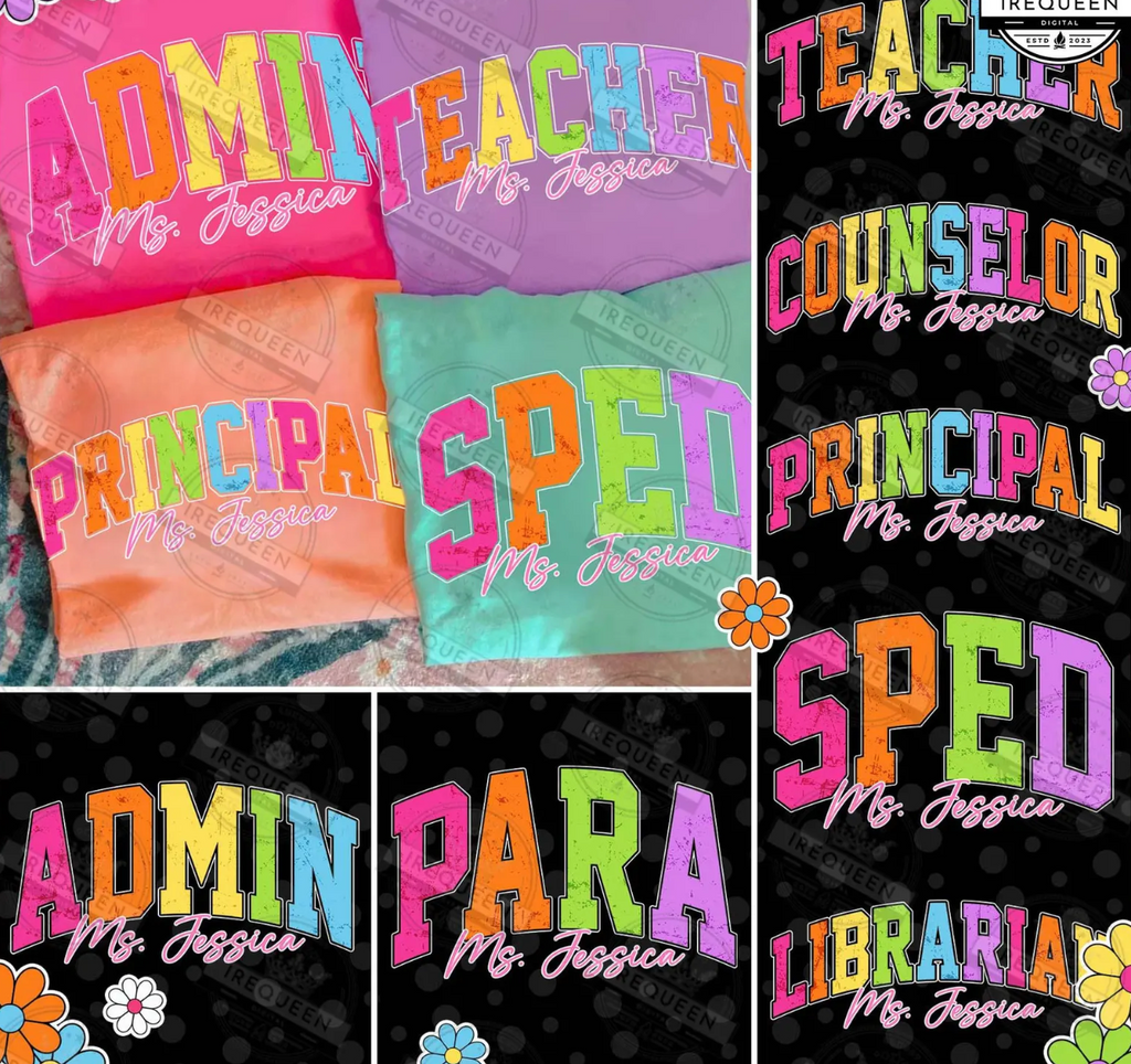 School Admin Neon Varsity