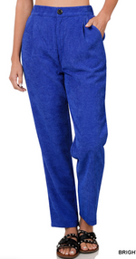 Zenana High Rise Corduroy Pant With Pockets