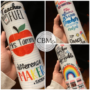 Customized Teacher Tumbler