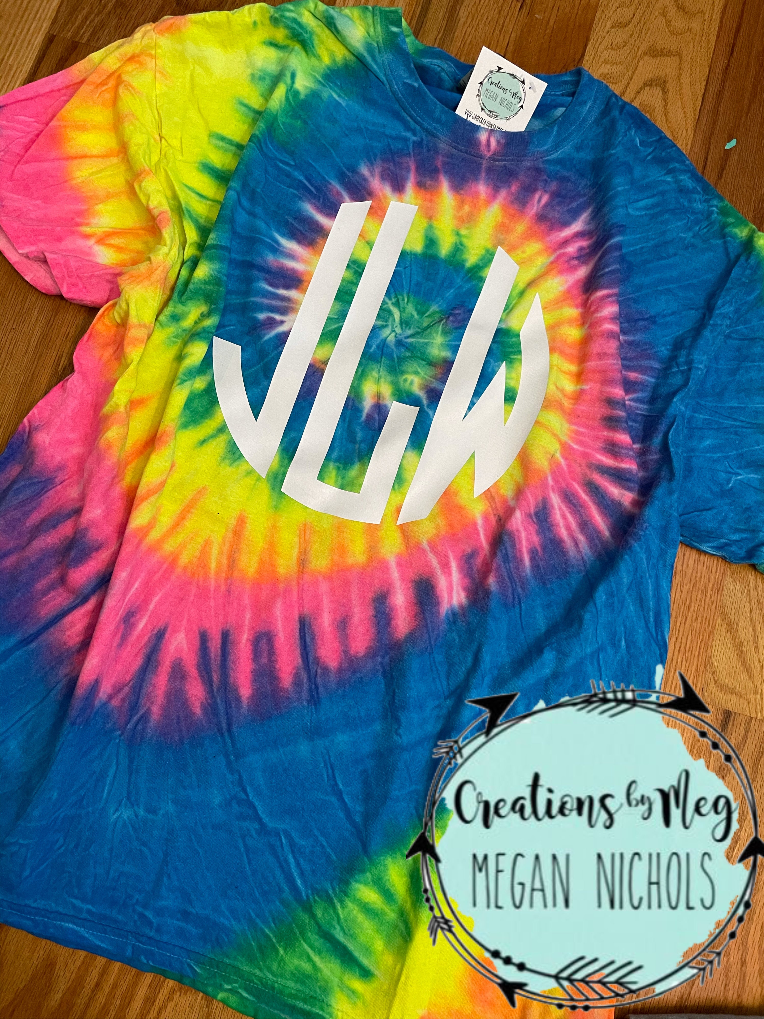 Tie Dye Monograms