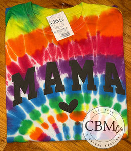 Mama Tie Die Puff Print