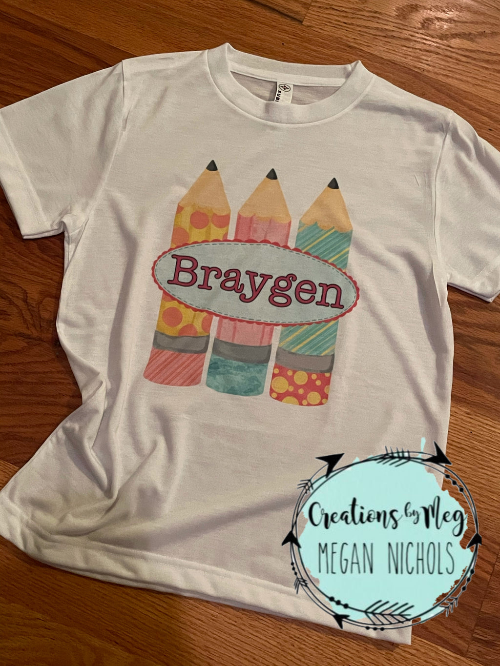 Personalized Pencil Youth Tee