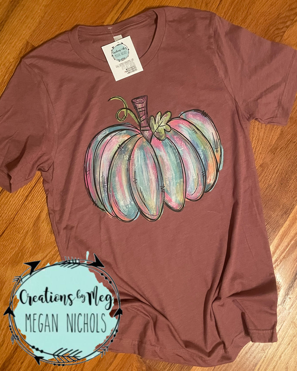 Watercolor Pumpkin Tee