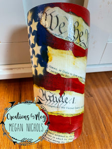 We The People Flag Tumbler