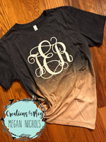 Custom Bleached Monogram Tee