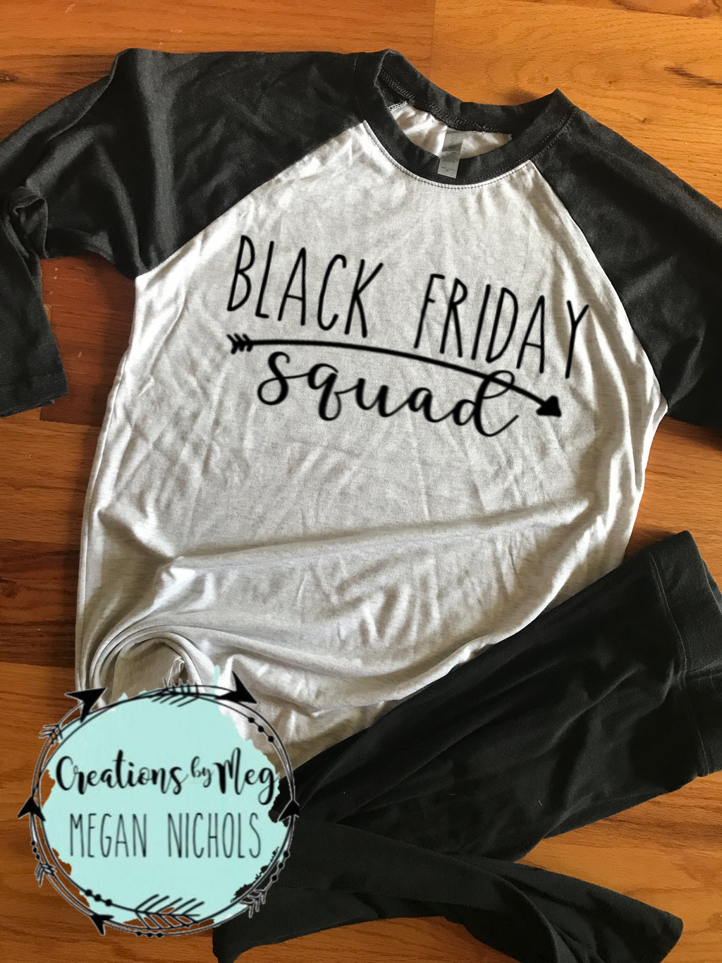 Black Friday Squad Raglan Tee