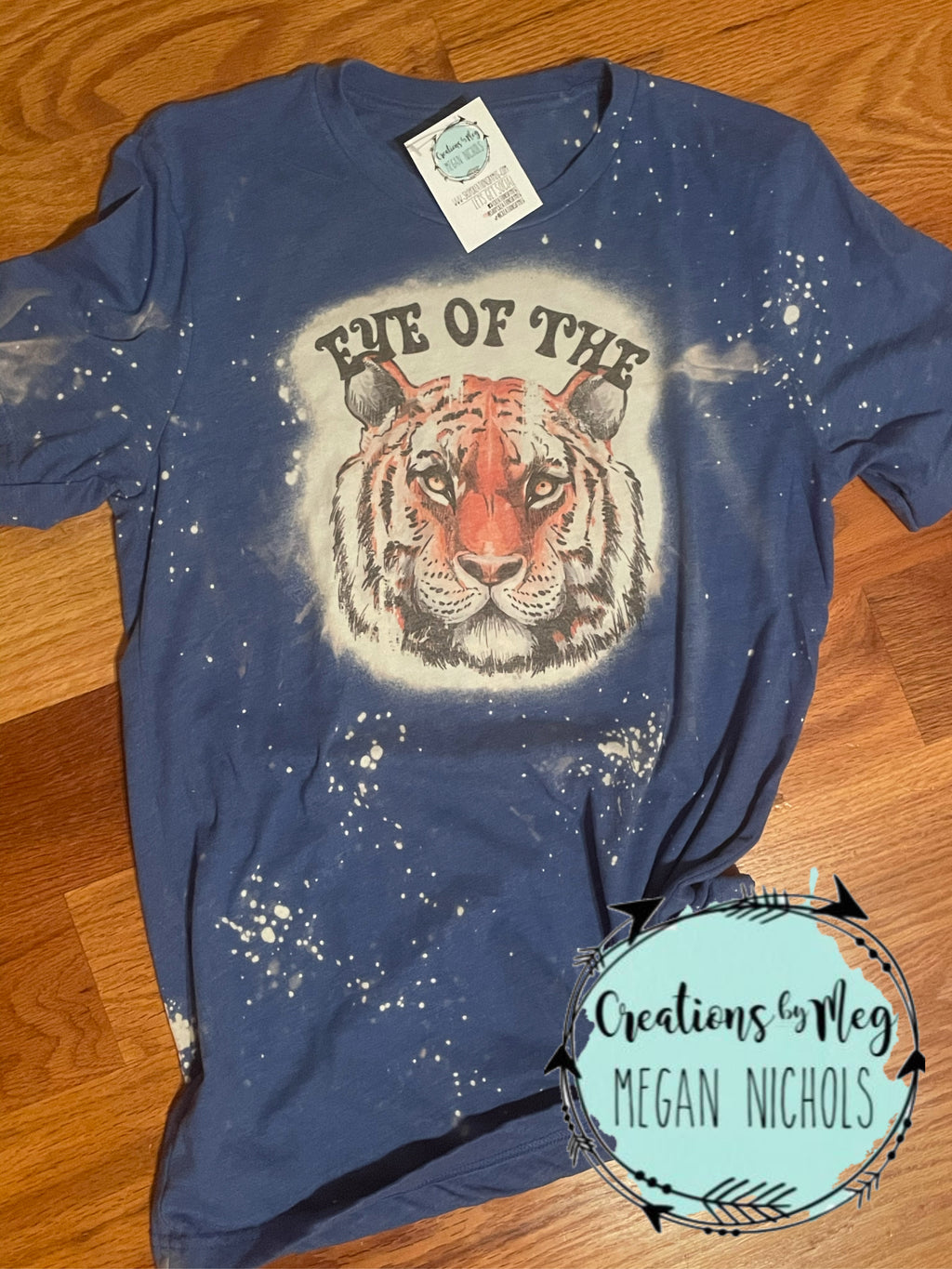 Eye Of The Tiger Bleached Tee