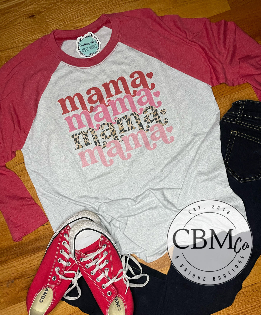 Mama Valentine Raglan