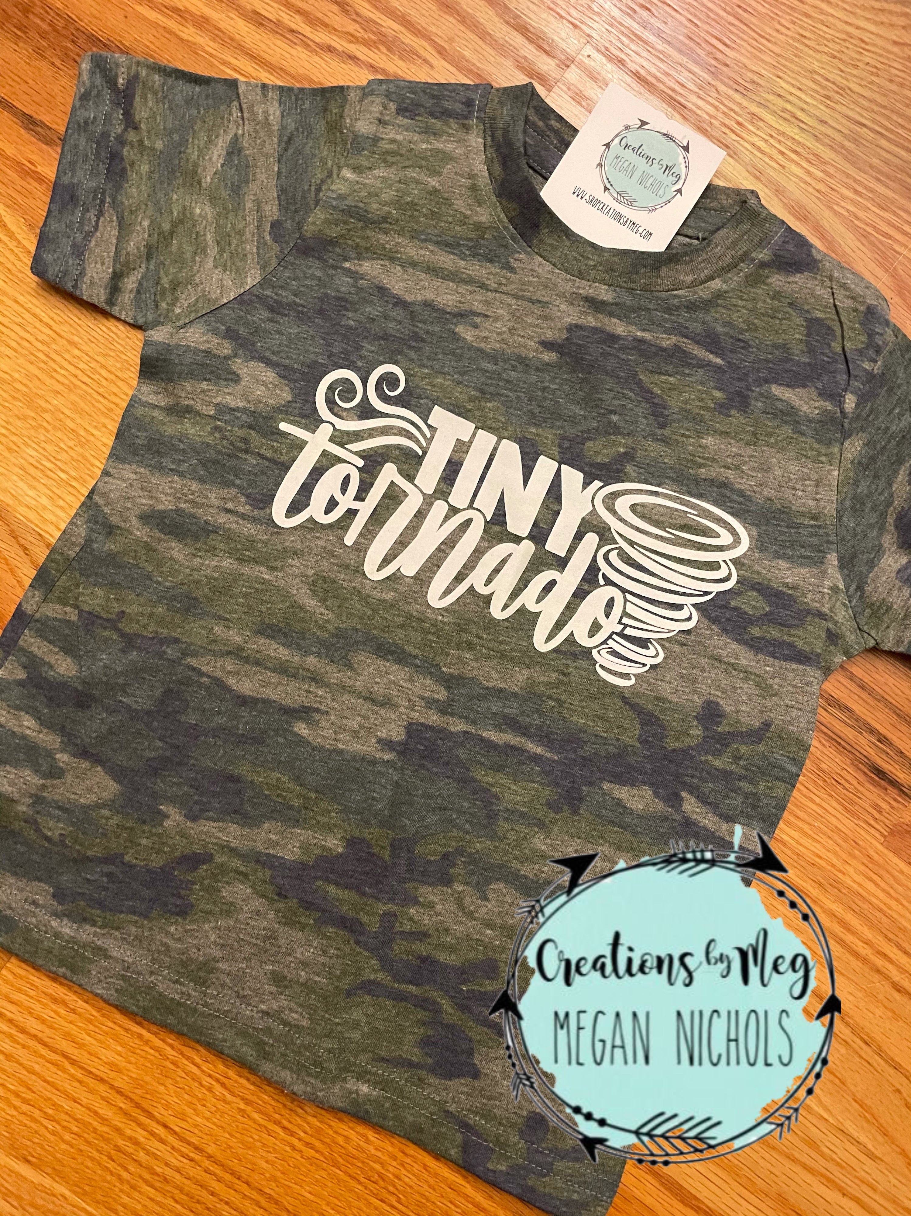 Tiny Tornado Youth Camo Tee