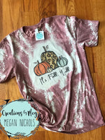 It's Fall Ya'll Bleached T-Shirt