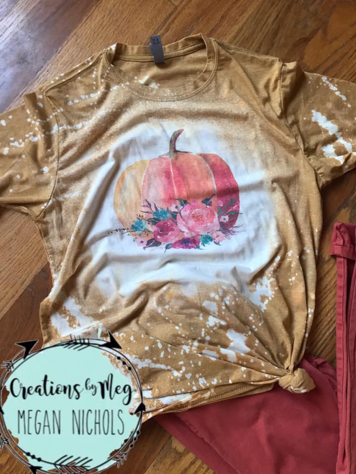 Mustard Watercolor Pumpkin T-Shirt