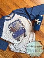 Football Spirit Truck Raglan