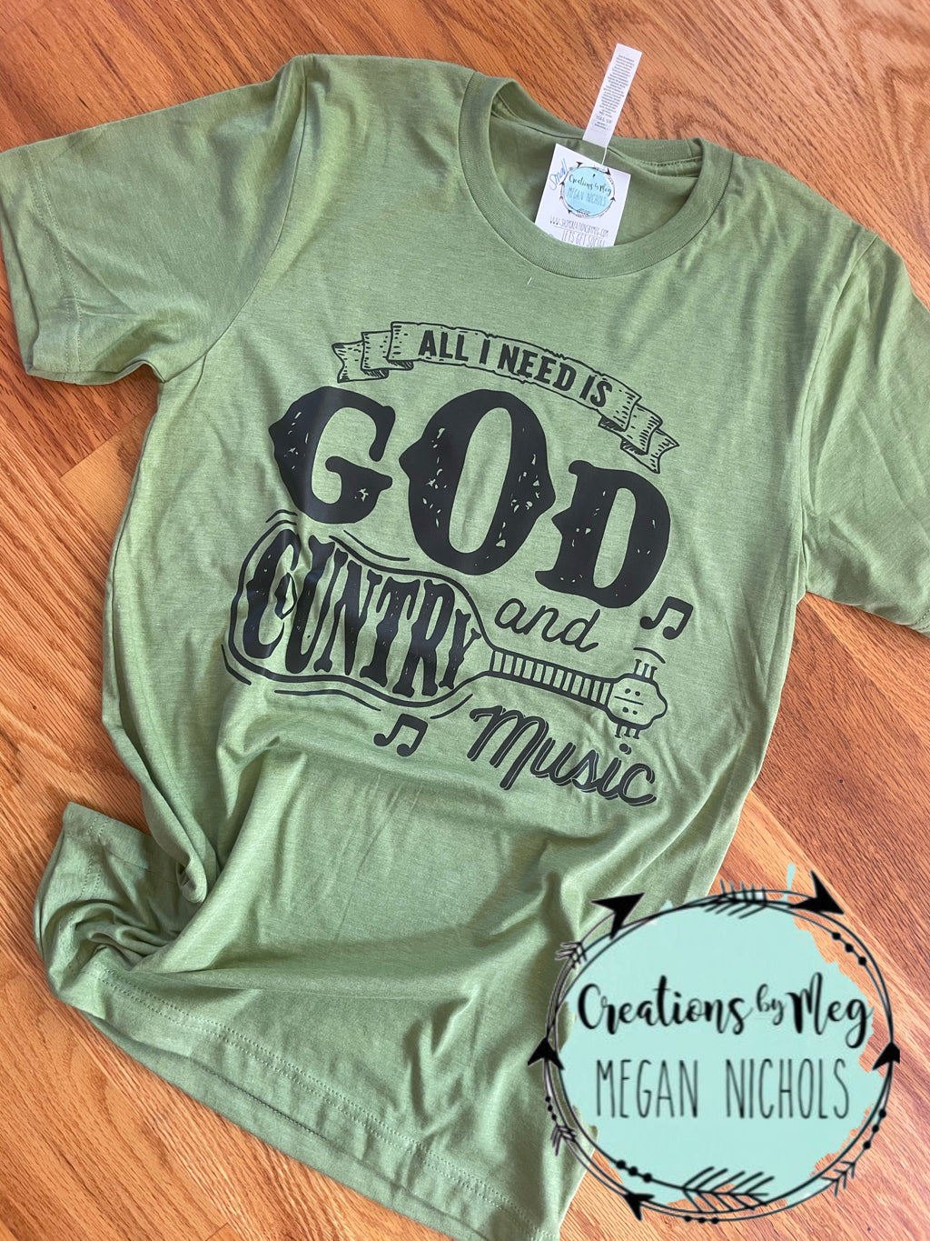 God & Country Music Tee