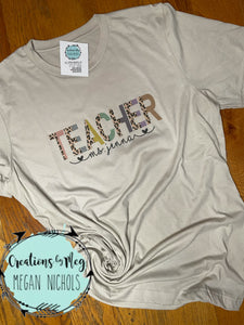 Teacher Personalized Tee