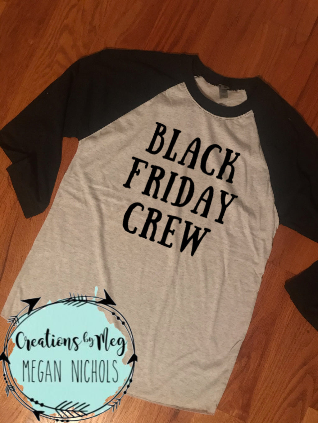 Black Friday Crew Raglan Tee