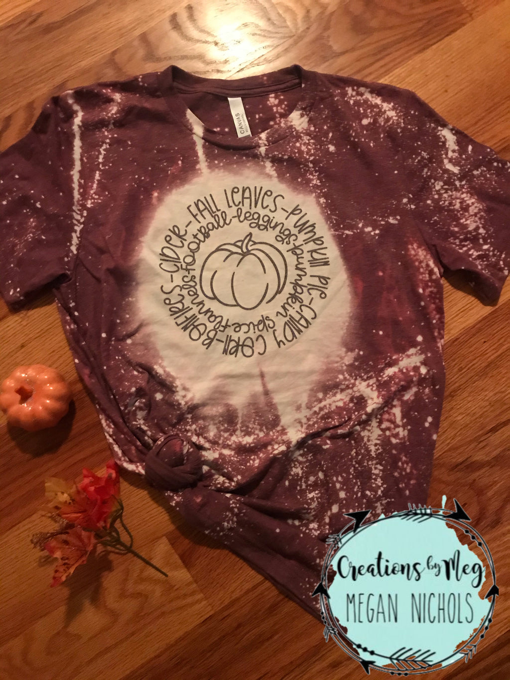 Bleached Everything We Love About Fall Tee