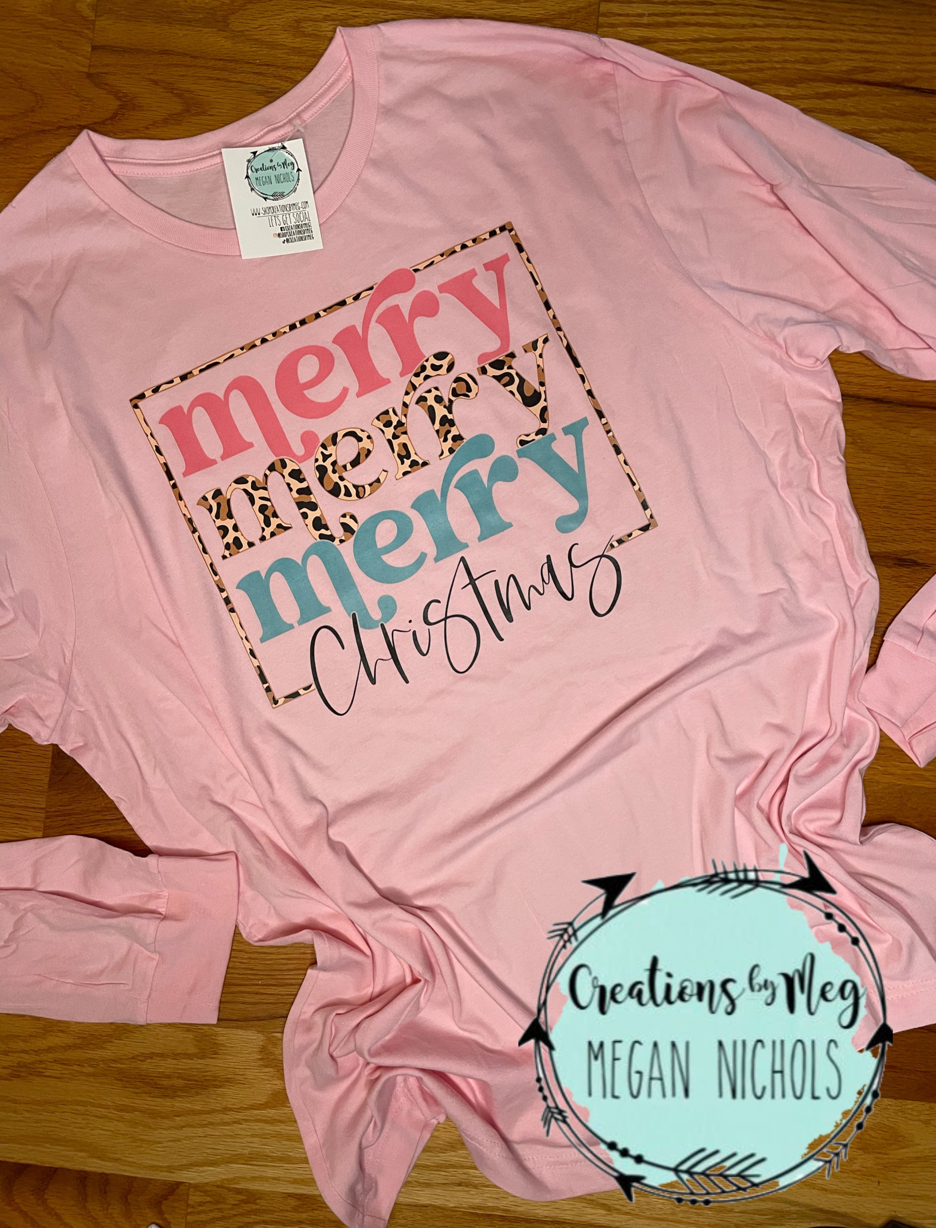 Merry Merry Merry Christmas Long Sleeve