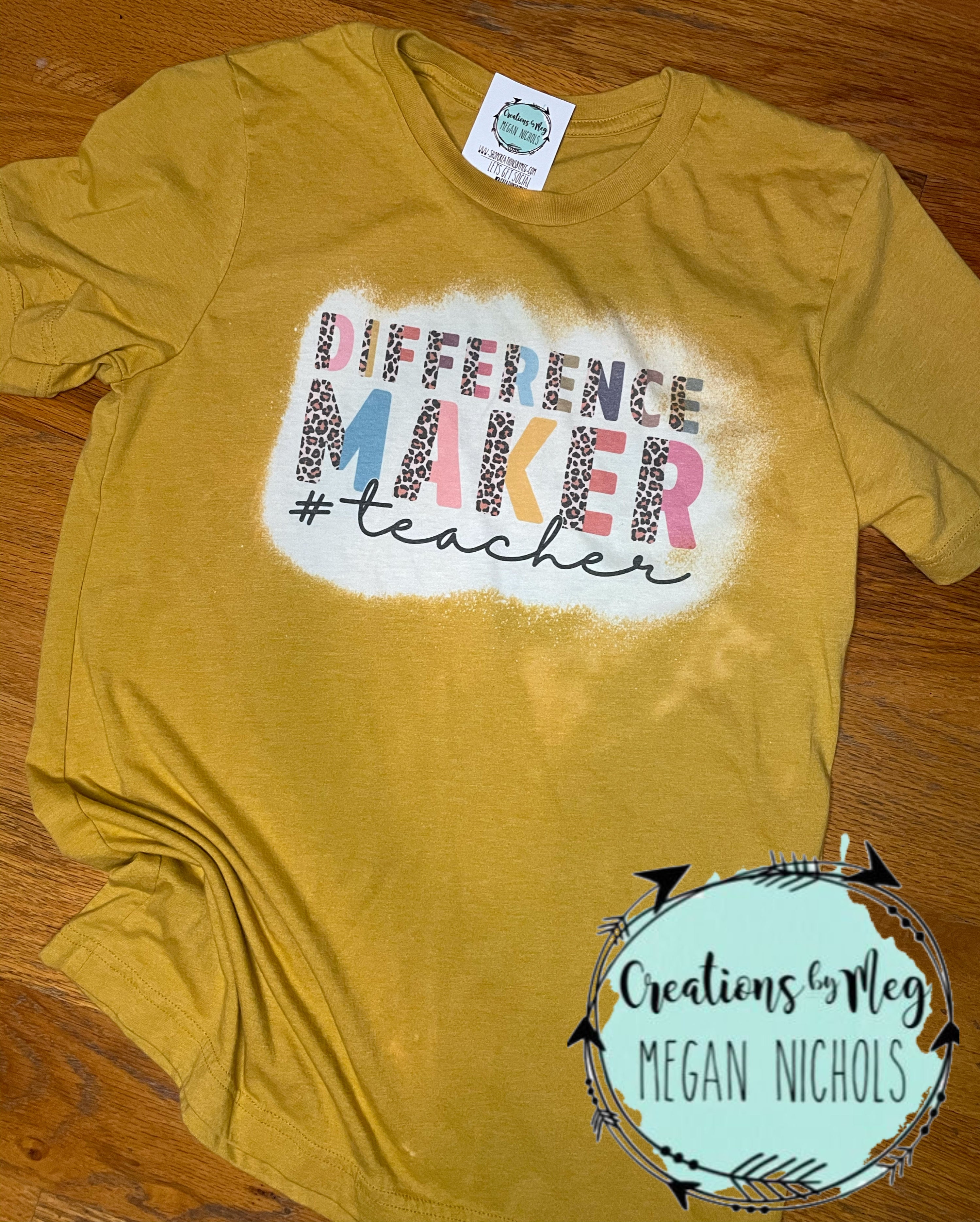 Difference Maker Bleached Tee