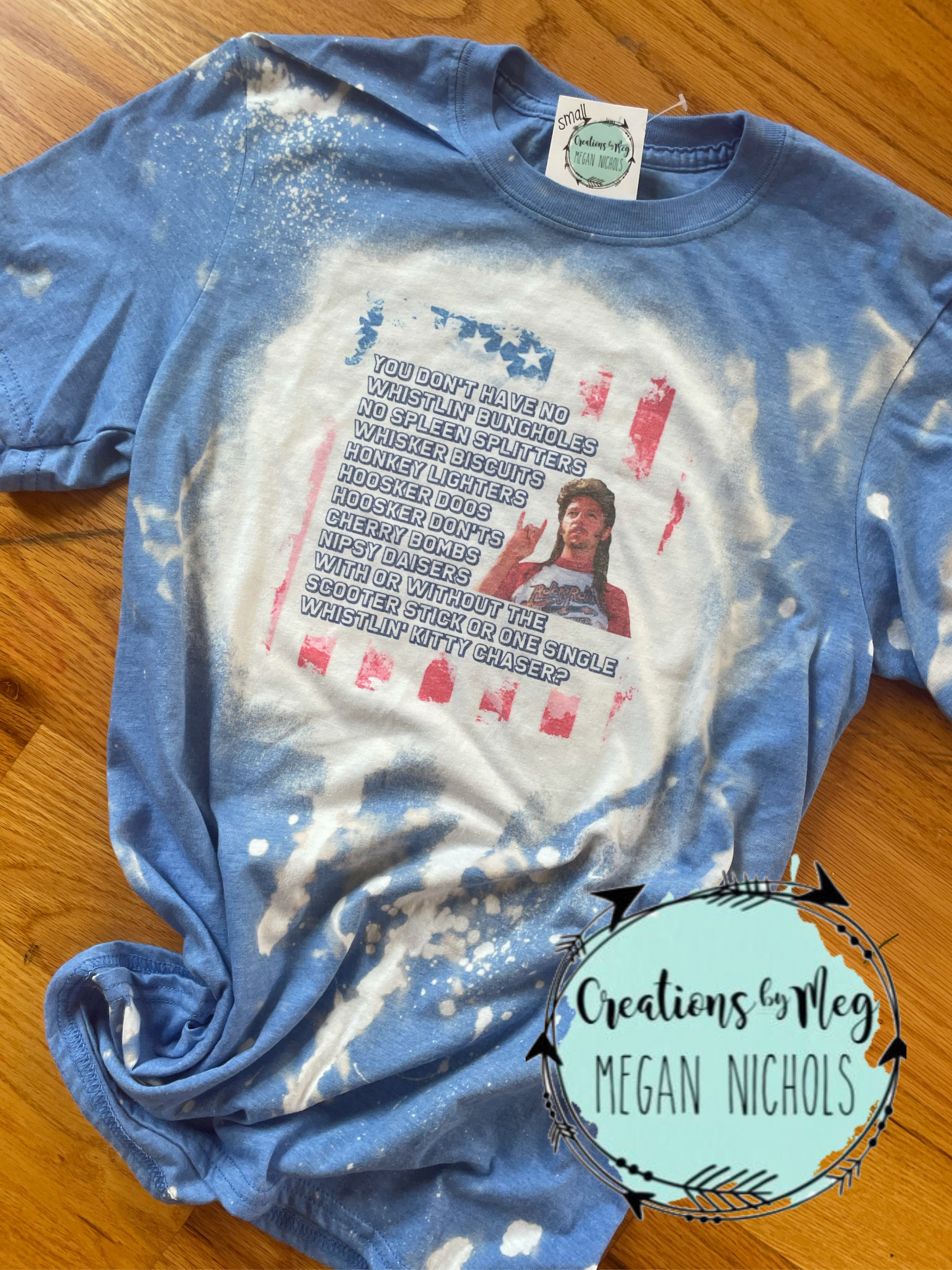 Joe Dirt Fireworks Bleached Tee