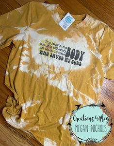 Just A Nobody Bleached Tee