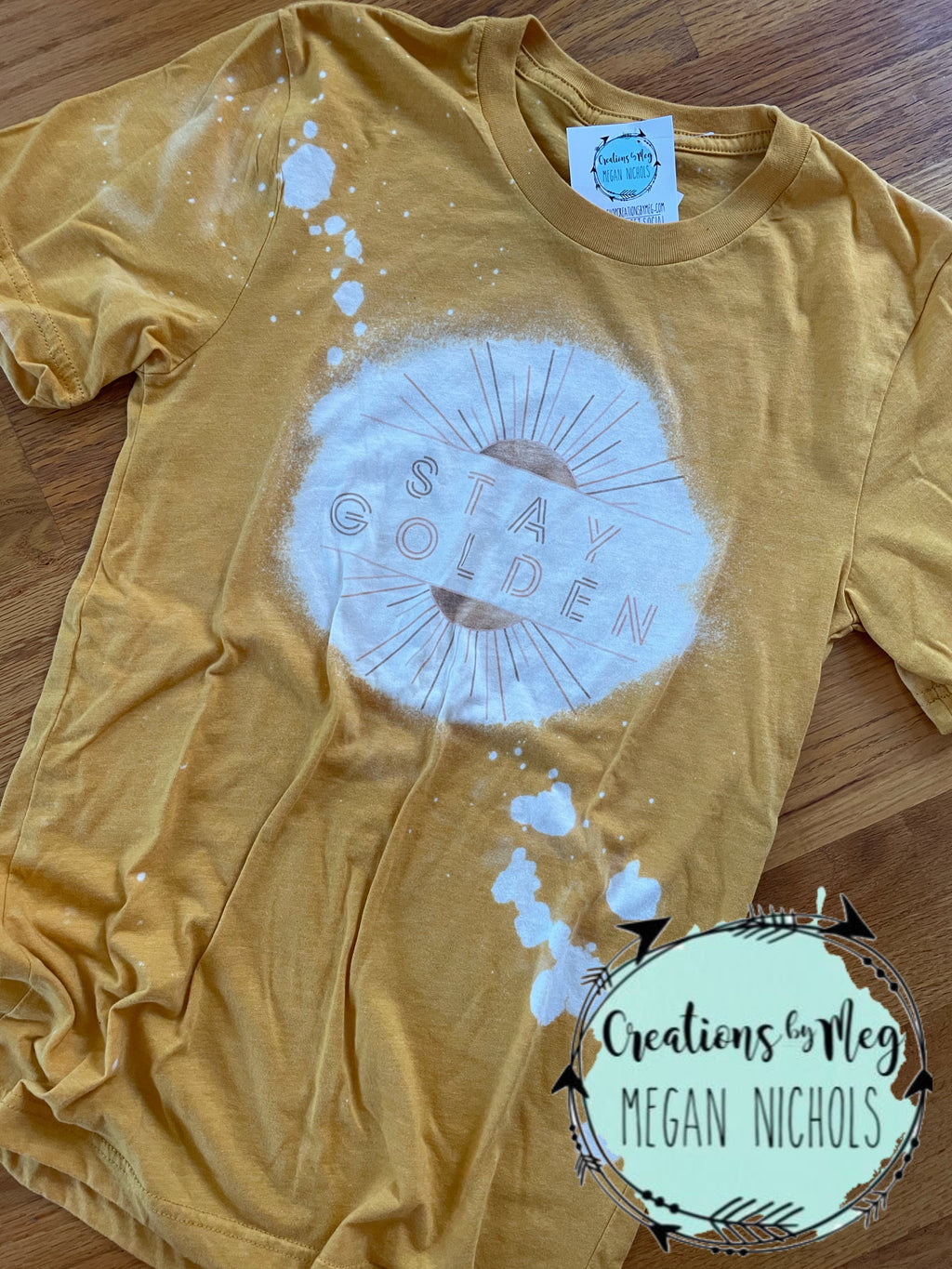 Stay Golden Bleached Tee