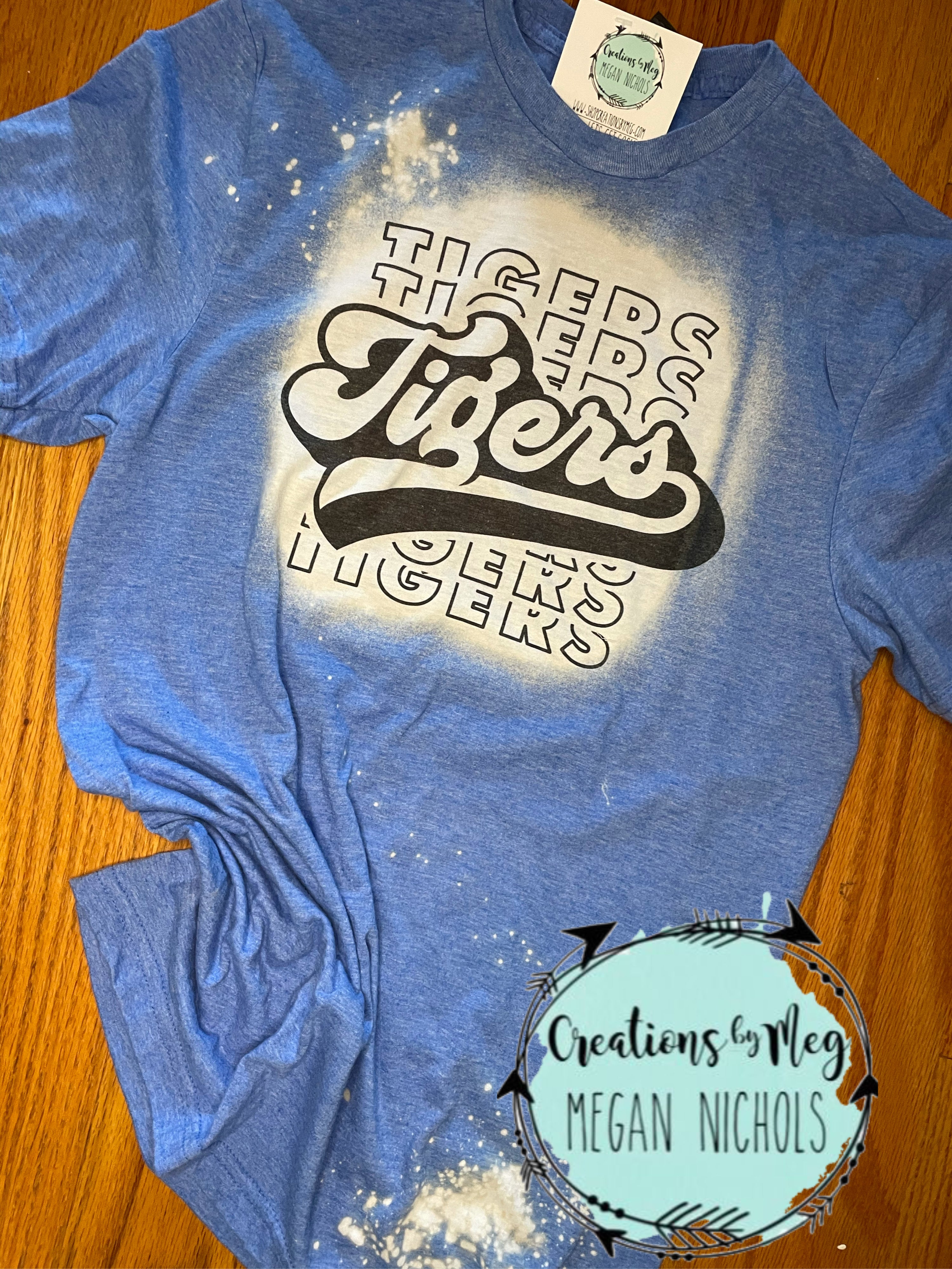 Tigers Retro Bleached Tee