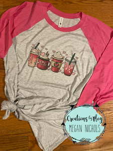 For The Love Of Coffee Raglan