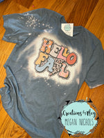 Hello Fall Bleached Tee